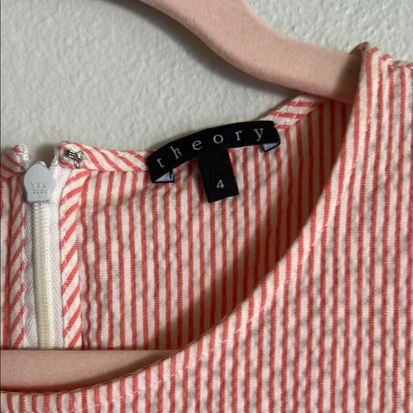 Theory Pink Sleeveless Sheath Mini Dress - Picture 2 of 5